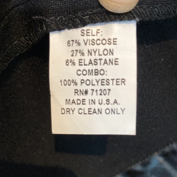 J’envie New York black and cream printed zip up vest size 8 - Picture 12 of 13